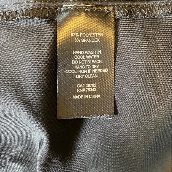 Joie Black Satin Tie-Waist Paperbag Waist Cropped Side Slit Wide Leg Size Small - Picture 9 of 10